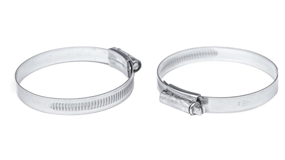 Schlauchschelle Aus Edelstahl, Britischer Typ – Für Schlauchdurchmesser 45–60 Mm, 5 Stück, Rostfrei