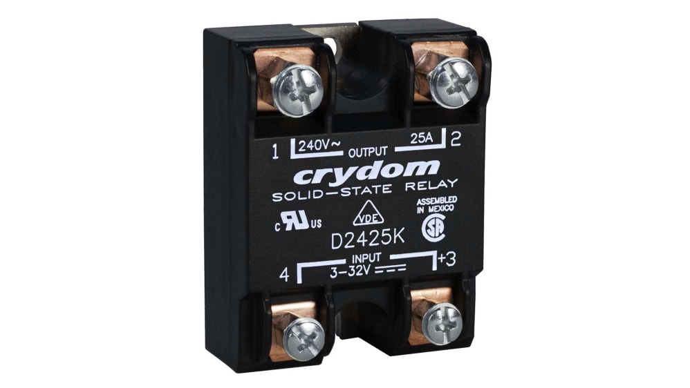 Sensata Crydom ソリッドステートリレー, 12 A dc, 100 V dc Sensata Crydom ソリッドステートリレー, 12 A dc, 100 V dc