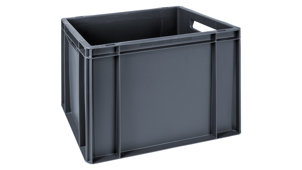 RS PRO ユーロコンテナ 30L ポリプロピレン グレー, 325 mm x 300mm x