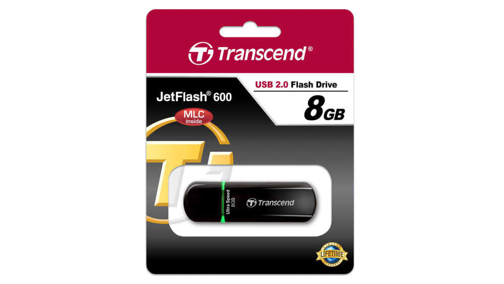 TS8GJF600 | Transcend JetFlash 600 8 GB USB 2.0 USB Stick | RS