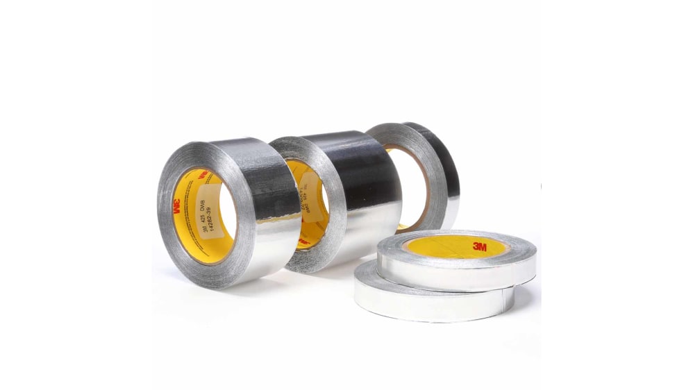 3M アルミテープ, 幅：50mm 425 導電性 425 - 50,8MM (R06933), 長さ