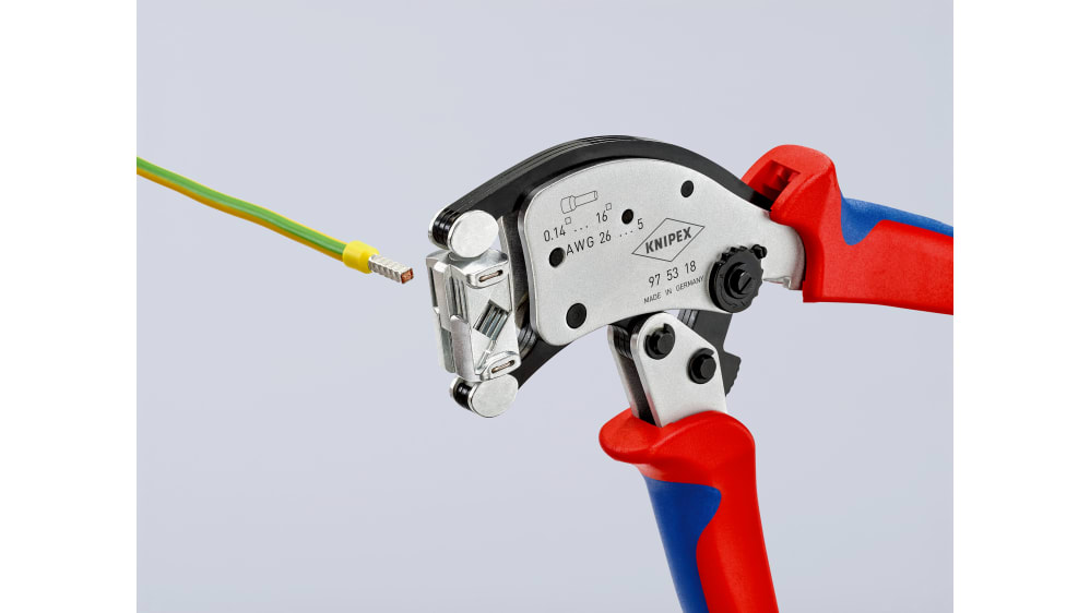 Knipex 圧着工具, ワイヤ寸法:28 → 6AWG, 圧着工具, Twistor Knipex 圧着工具, ワイヤ寸法:28 → 6AWG, 圧着工具, Twistor