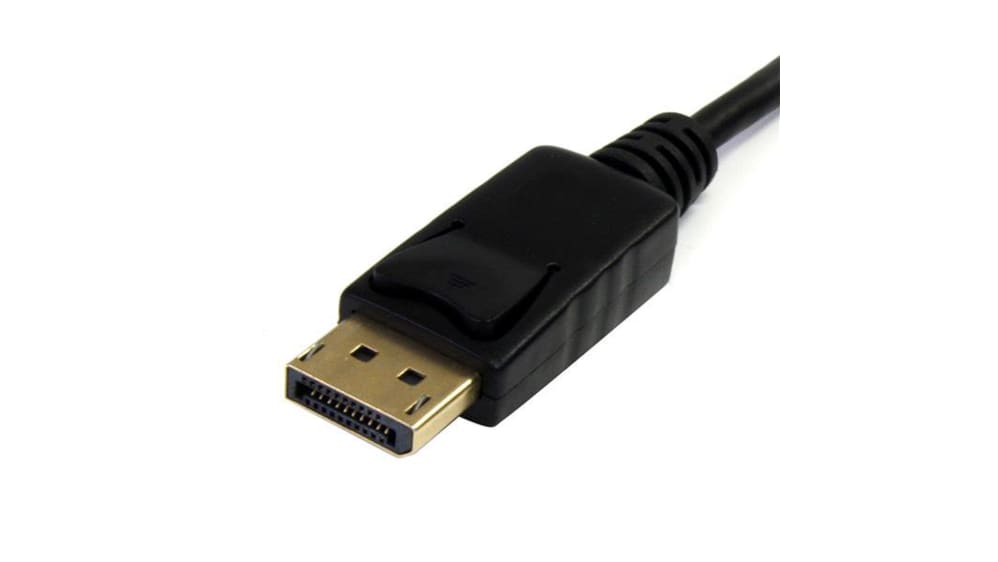 Câble DisplayPort 1.2 Certifié 2 Mètres - Prise Verrouillable, Support 4K@60Hz, Compatible PC Et Moniteurs Haute Résolution