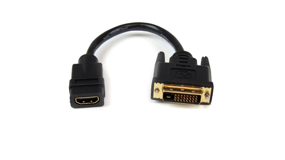 StarTech.com Adaptador de 20cm HDMI a DVI DVI D Hembra HDMI Macho