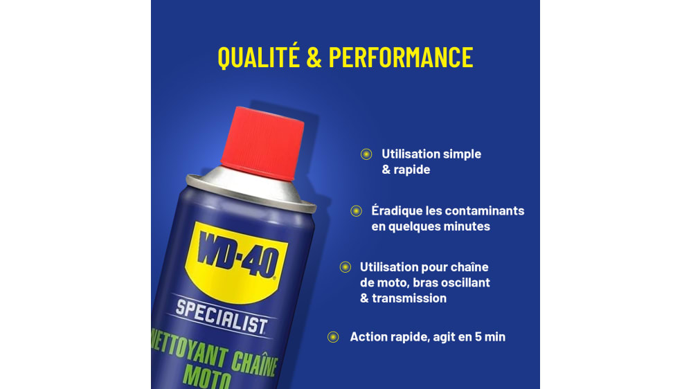 WD-40® Détergent de chaîne de moto 400 ml