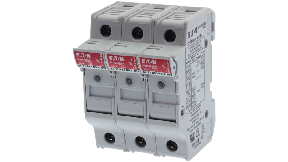 CHM3DIU | Eaton 32A Rail Mount Fuse Holder for 10 x 38mm CHM3DIU | Eaton 32A Rail Mount Fuse Holder for 10 x 38mm