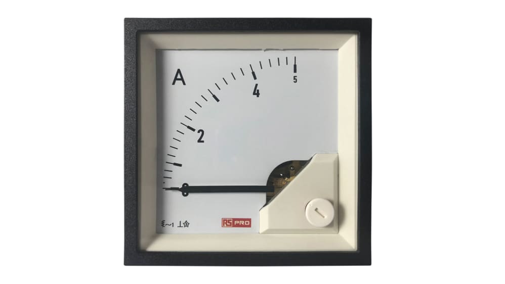RS PRO デジタル電流計 ACタイプ 100 A, 可動鉄片 68 mm 68 mm 1 % | RS