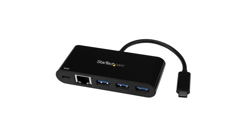US1GC303APD | StarTech.com 3 Port USB Ethernet Adapter USB 3.0 USB C to  RJ45 10/100/1000Mbit/s Network Speed | RS