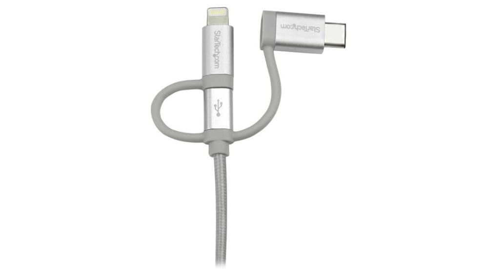 USBケーブル, USB A → 照明、 USB B, USB C, LTCUB1MGR RS Lightningケーブル USB-A 3m 480Mbps Apple MFi認証 ブラック(USBLT3MB) 目安在庫=○