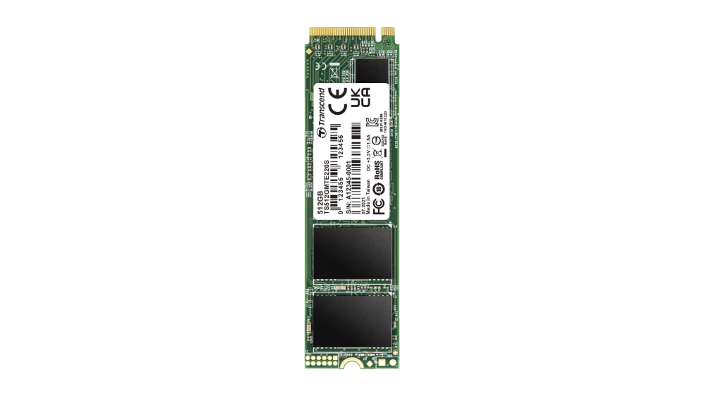 内蔵型SSD Transcend TS512GMTE220S 512GB M.2 SSD Transcend PCIe M.2 SSD NVMe 1.3準拠 Gen3 ×4 3D NAND TS512GMTE220S