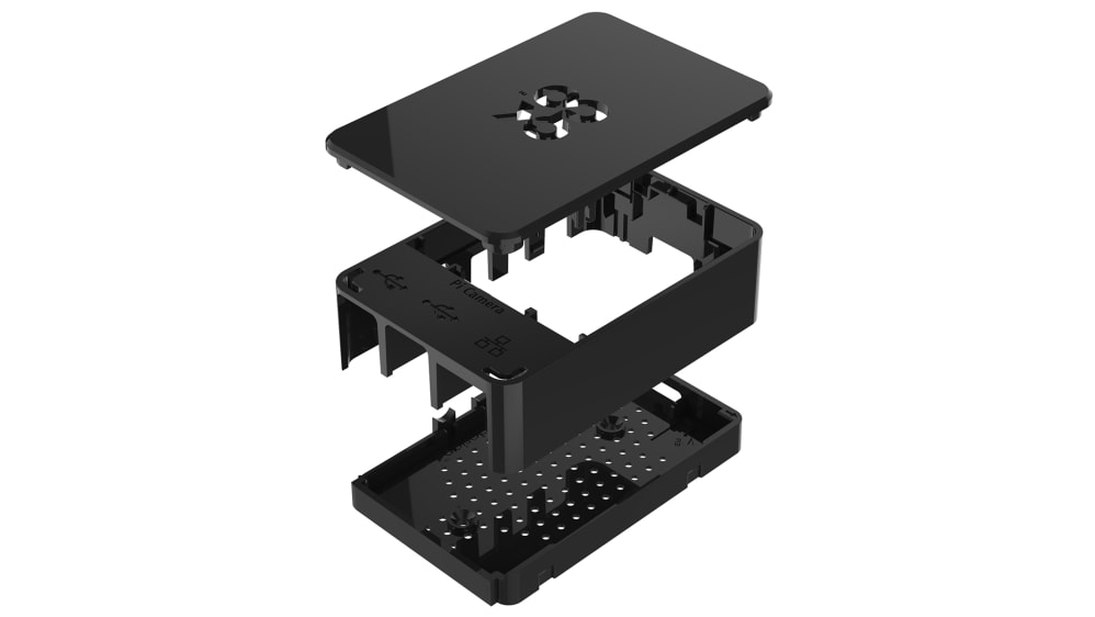 Okdo Raspberry Piケース Pi 4 Standard シリーズ ABS 黒 ASM-1900133