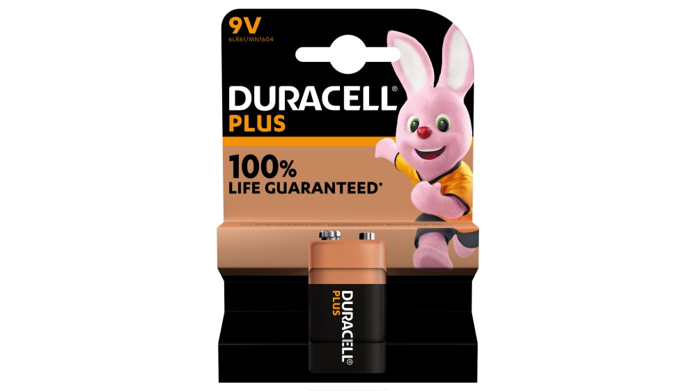 Duracell Piles Alcaline Plus Power 9V 6LR61 (par 2) - Pile et