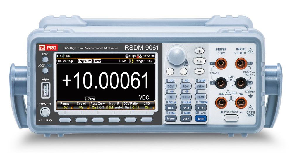 RS PRO RSDM-9061 デジタル ベンチ マルチメータ 1 kV dc 10 A dc, 100 