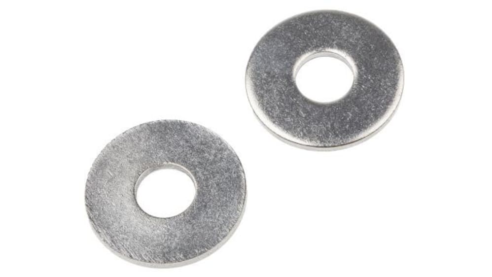 RS PRO Unterlegscheiben für M16 Schrauben Glatt A2 304 Flach-, 3mm x 17mm x  30mm, Edelstahl