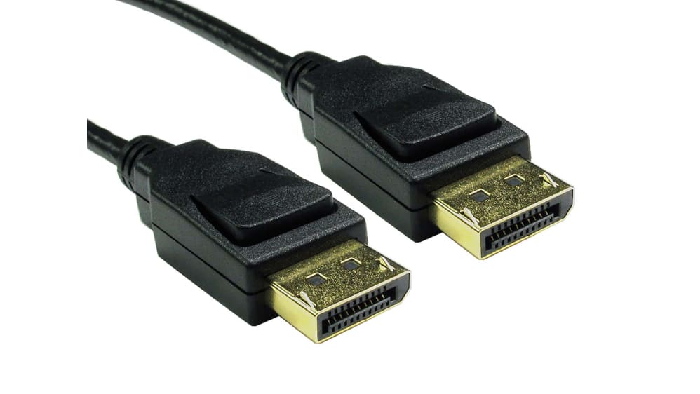 Cable DisplayPort negro RS PRO, con. A: DisplayPort macho, con. B:  DisplayPort macho, long. 3m