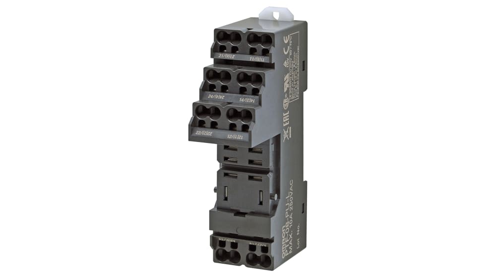 オムロン リレーソケット シャ-シ取付 PTF, PTF-08-PU-L | RS オムロン リレーソケット シャ-シ取付 PTF, PTF-08-PU-L | RS