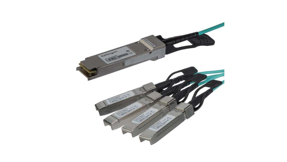 StarTech.com QSFP+ パッシブDAC Twnax ブレークアウトケーブル 1m MSA準拠 40 Gbps - 4 x 10Gbps QSFP4SFPPC1M z2zed1b DAC Twinax ケーブル／1m／MSA対応アンコード ／銅線ダイレクト