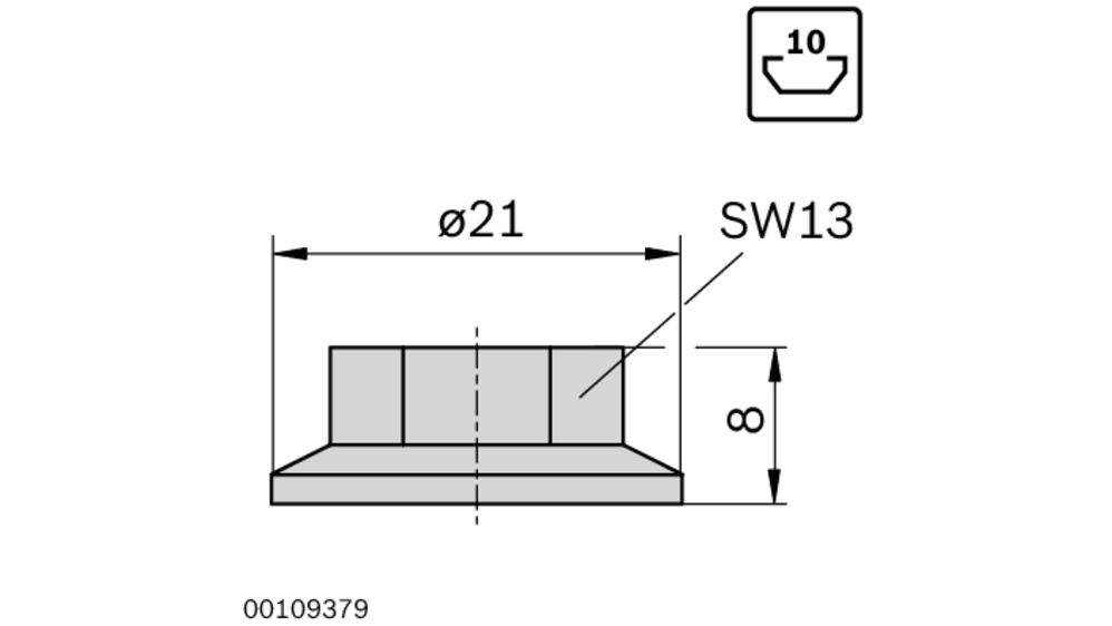 Lot De 100 écrous En T Bosch Rexroth M6 - Référence 3842 530285 - Pour Profilés Aluminium