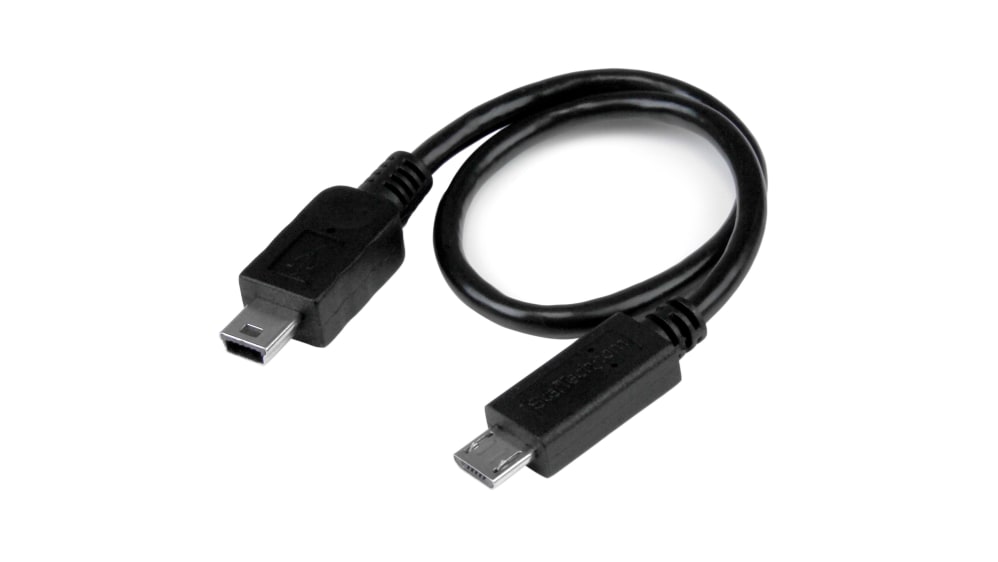 Cable USB 2.0 Startech con B. Mini USB B Macho color Negro