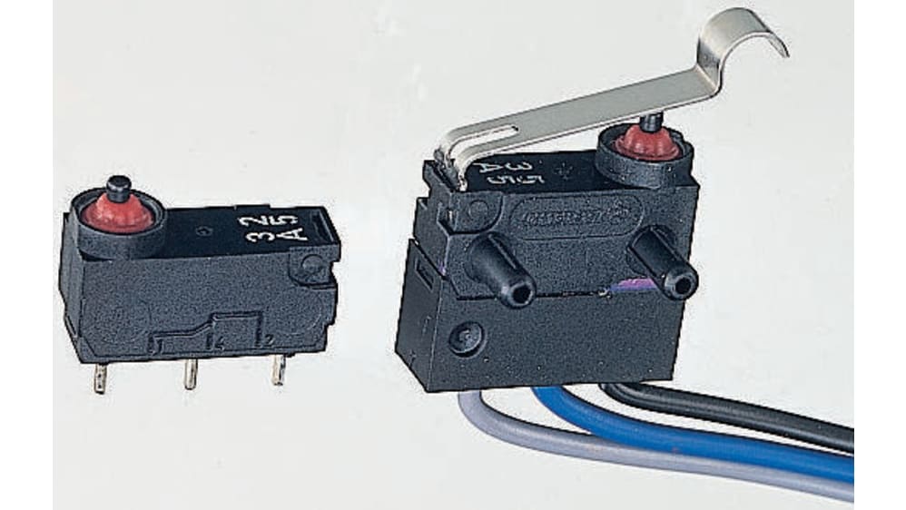 12x Mikro-Endschalter V-15-1C25 – SPDT 1NO/1NC, 16A, Mit Druckknopf + 36 Kabel, Für Mikrowelle & Arcade
