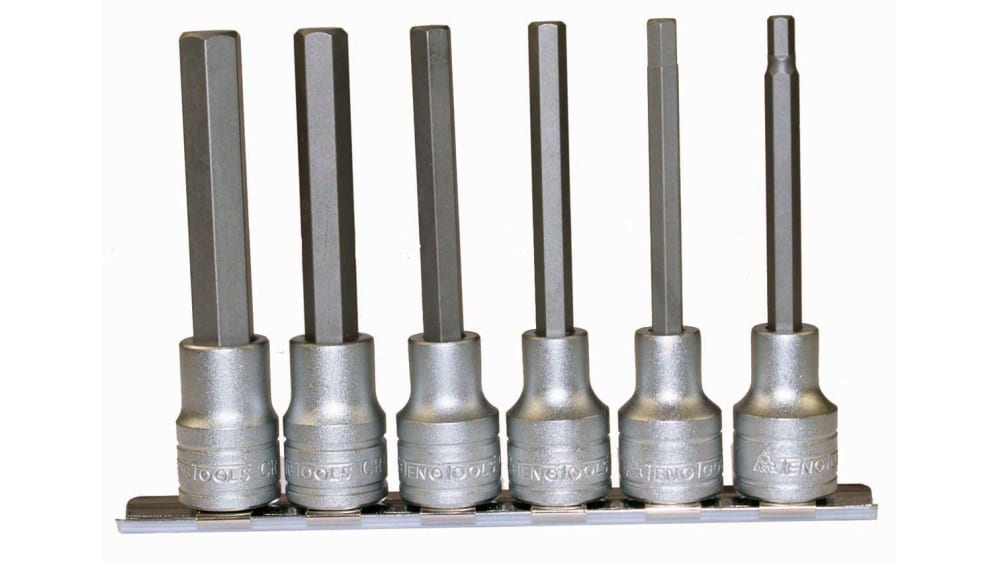 Hex bit socket set metric clearance
