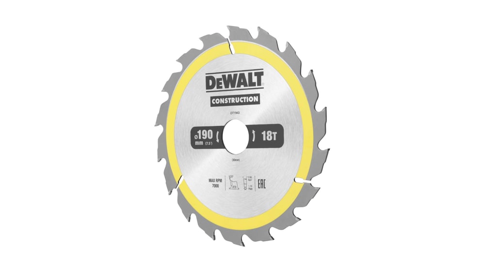 DeWALT 丸のこぎり替刃 DT1943-QZ アーバー直径30mm | RS