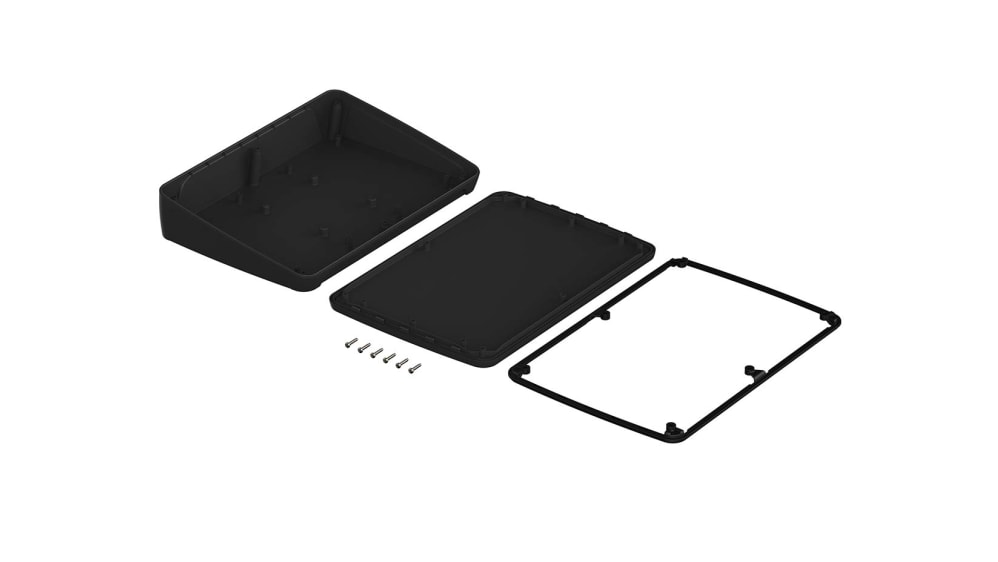 Boîtier Pupitre Bopla BOP 10.1 PQ-9005 – ABS Noir RAL 9005 285x198x61,2 Mm – Électronique Industrielle Robuste