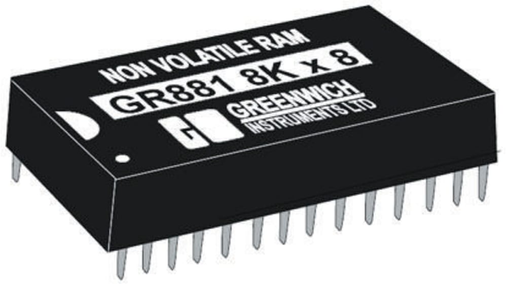 Greenwich Instruments 256kbit 70ns NVRAM, 28-Pin, GR3281-7 RS