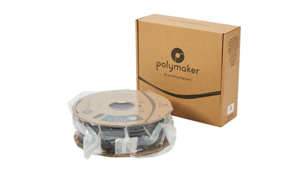 Polymaker 1.75mm Black PLA 3D Printer Filament, 3kg