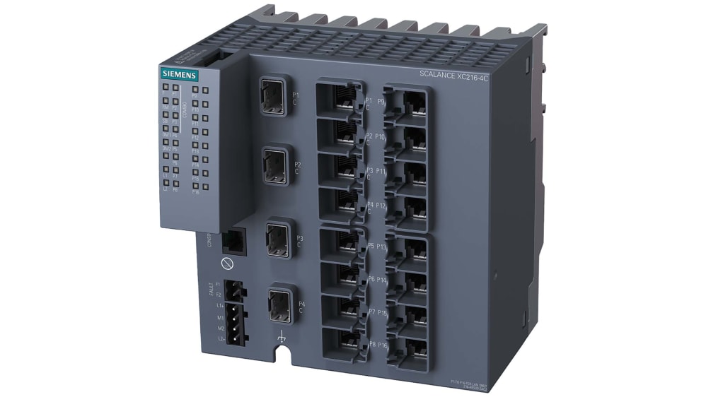 6GK5216-4BS00-2AC2 | Siemens SCALANCE XC216-4C Series DIN Rail