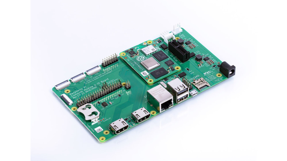 マザーボード Raspberry Pi 4 IO Board + Compute Module Raspberry Pi Computeモジュール4 (CM4) IOボード SC0326 | RS