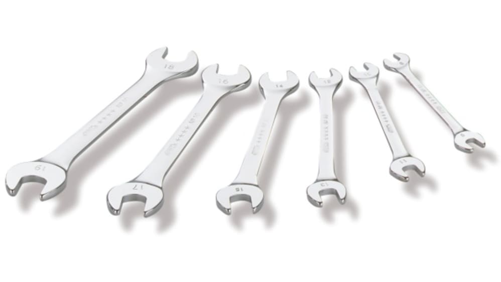 Chrome Vanadium Steel Open End Spanner Set, 8 Pieces Chrome Vanadium Steel Open End Spanner Set, 8 Pieces