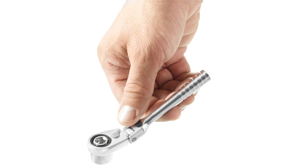 R.180HX Facom 1 4 in Hex Ratchet Socket Wrench with Ratchet