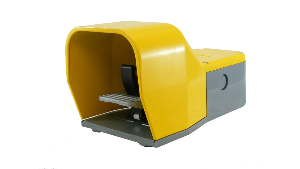 Interrupteur Machine-outil Interrupteur à Pédale Métal 380V 15A - SPDT NO/NC - Pour Machines-Outils Industrie - Taiss LT-4 Switch Pédale Aluminium