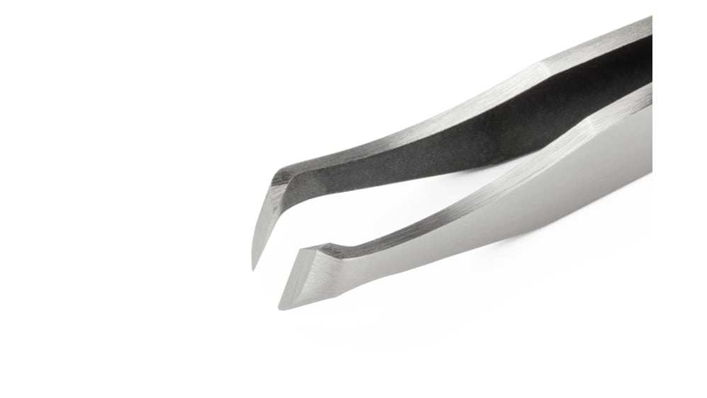 芽荏★ Erem ピンセット, 炭素鋼, 斜めの, 15AGS | RS