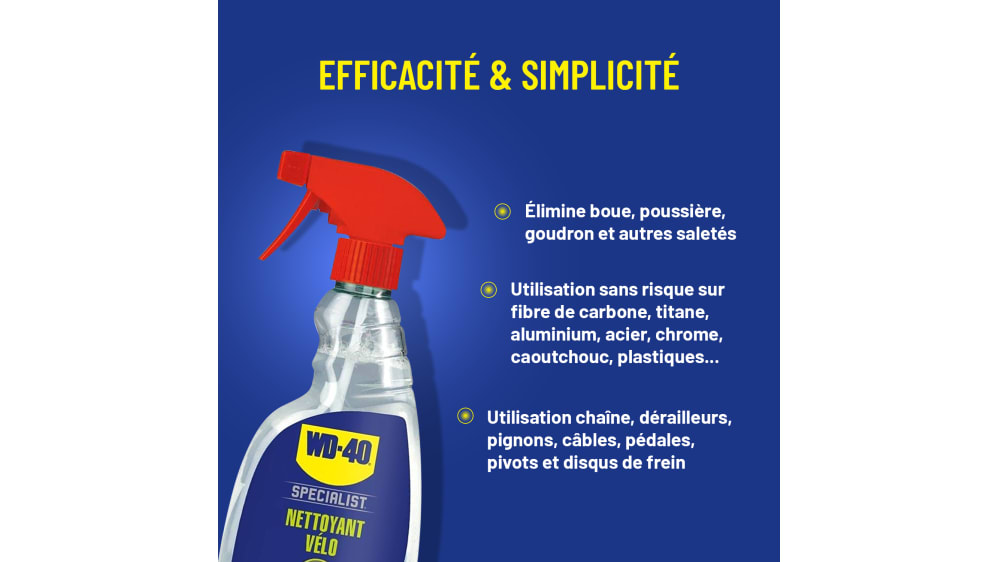 WD-40 SPECIALIST • Kit Entretien Vélo • Un Dégraissant • Un