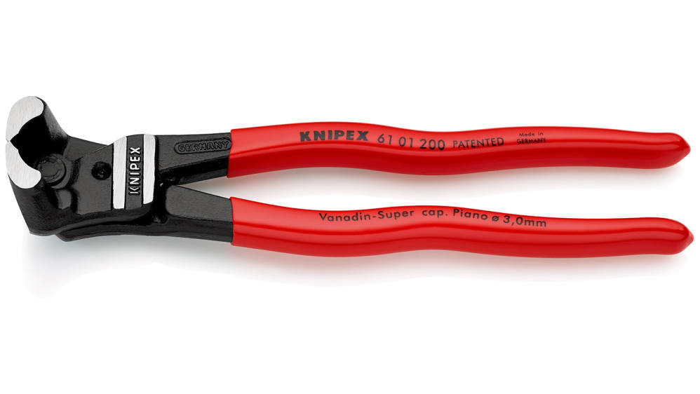 Knipexエンドニッパー ニッパー 全体長さ:200 mm 最大切断能力 Knipexエンドニッパー ニッパー 全体長さ:200 mm 最大切断能力