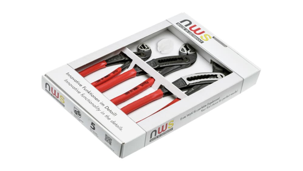 NWS 137-49-240 9.5" Heavy Duty Side Cutter - Matte Chromium - SoftGripp, Tethered Attachment