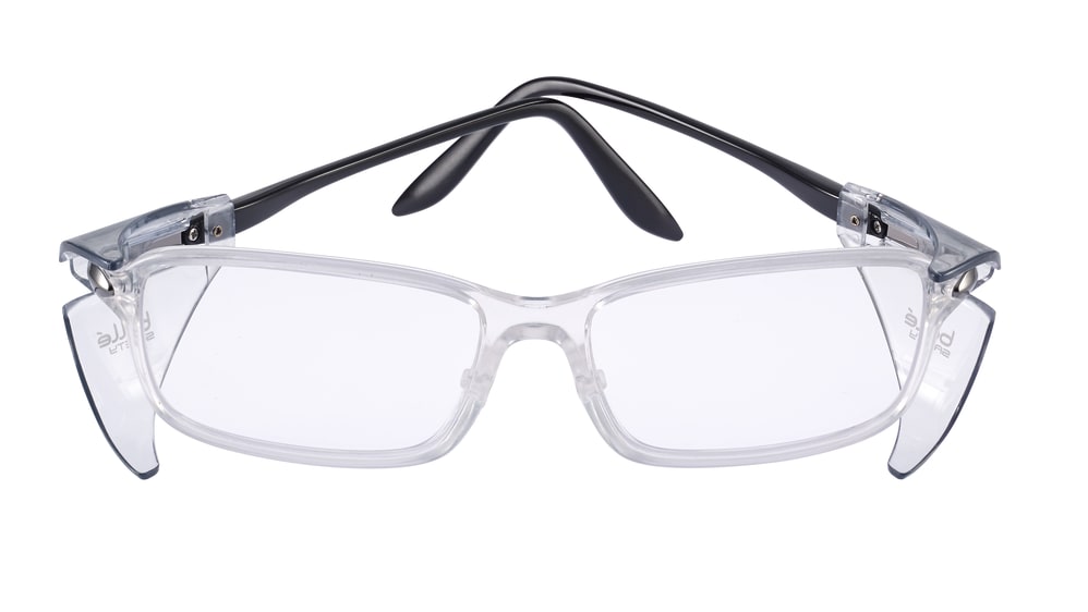 Bollé Safety PRBCHIC108 CHICAGO Contrabrille Clear PC Lens Prb420 Technology Blue Light Blocker Black Acetate Frame And Gunmetal For Men