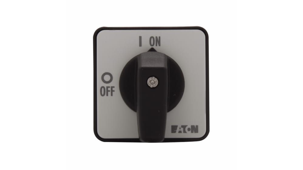 78627785 T0-1-8200/E/EZ-P1(RS257-9520) | Eaton, SP 2 Position 90° On-Off Cam Switch, 690V ac, 20A, Rotary Actuator | RS 78627785 T0-1-8200/E/EZ-P1(RS257-9520) | Eaton, SP 2 Position 90° On-Off Cam Switch, 690V ac, 20A, Rotary Actuator | RS
