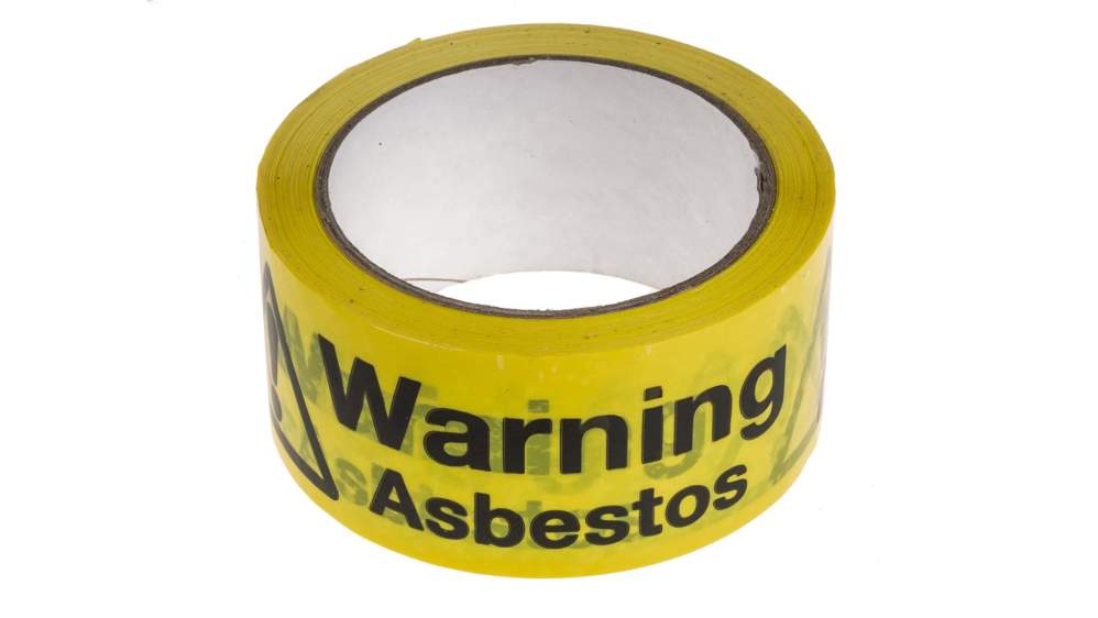 Vsafety Warnschild Asbest – Selbstklebend, 300x400 Mm, Schwarz/gelb, Entspricht EN ISO 7010