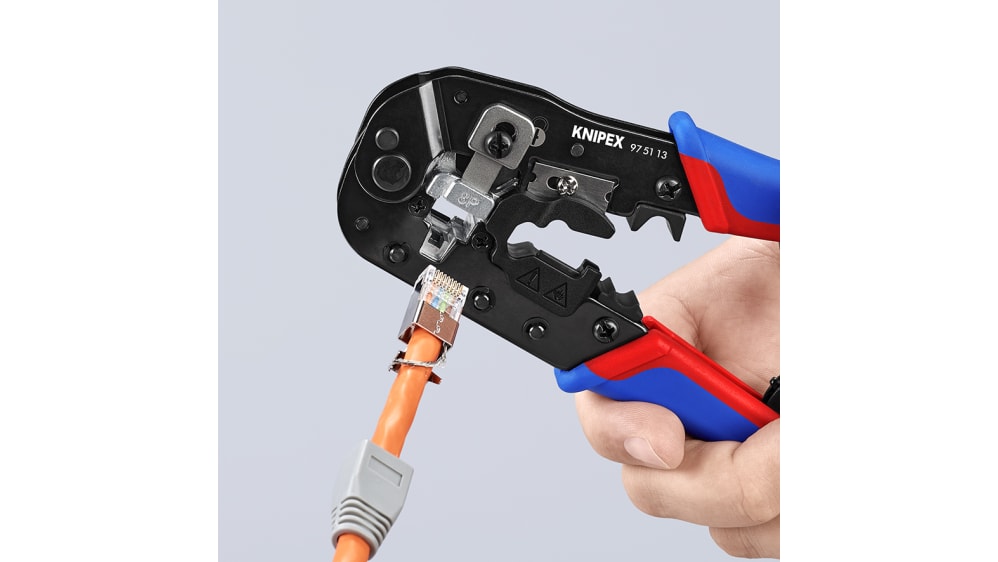 97 51 13 | Knipex 97 3.3 mm Crimp Tool for RJ45 Connectors | RS