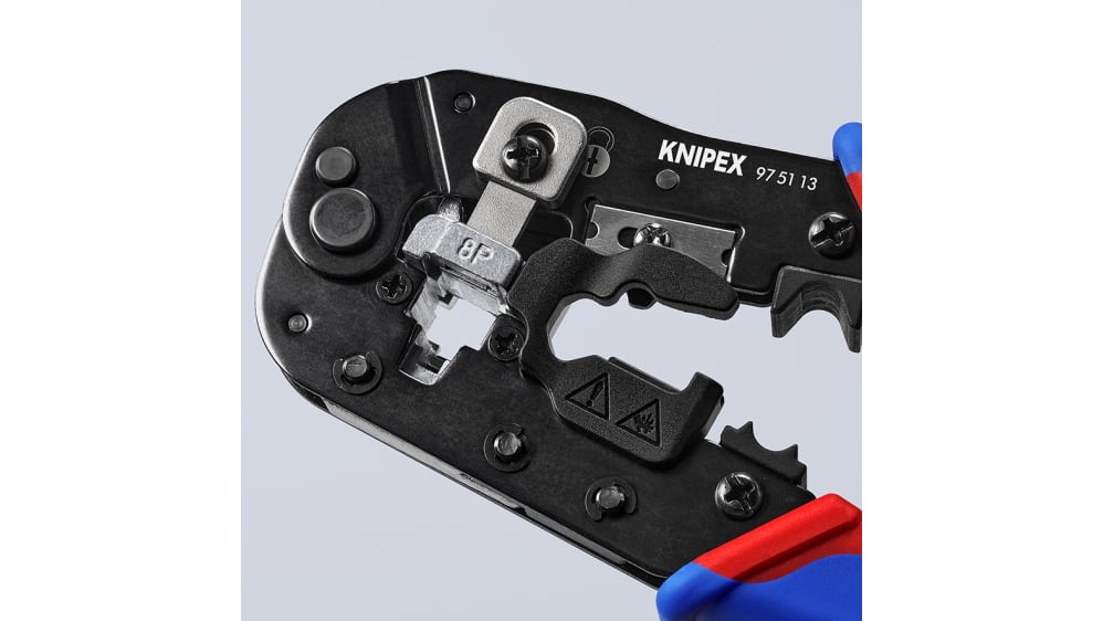 Knipex 圧着工具 3.3 mm, 97シリーズ RJ45コネクタ, 97 51 13 | RS
