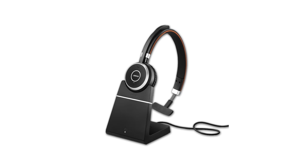 Jabra Evolve 65 SE Link 380a Black, Grey Wireless USB A On Ear Headset