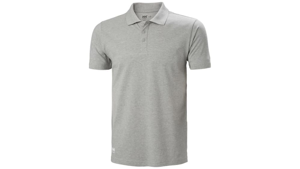 79167_930-M | Helly Hansen Classic Grey 100% Cotton Polo Shirt M | RS