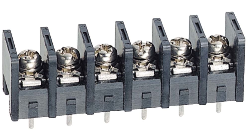 BP101S-6 | Idec BP1 基板用端子台, 10A, 250 V, 7.62mmピッチ, 1列, 6