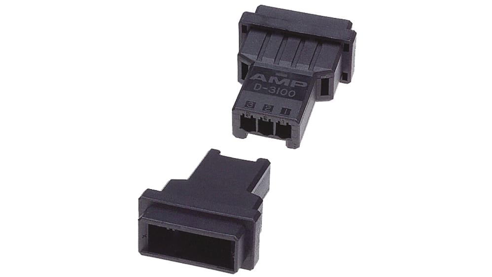 TE Connectivity コネクタブーツ D-3000シリーズ オス 3極 ピッチ