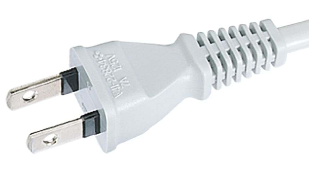 RS PRO 電源コード 125 V 7 A, 2m | RS