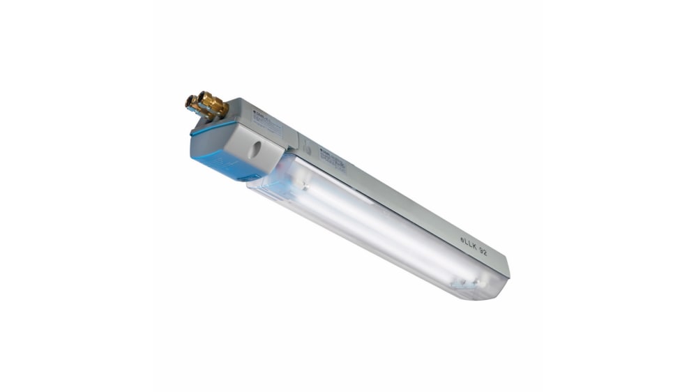 Eaton 2 x 18 W Light Fitting Hazardous Area Light, 1, 2, Twin Fluorescent,  Temp T4, 120 → 240 V ac, ATEX