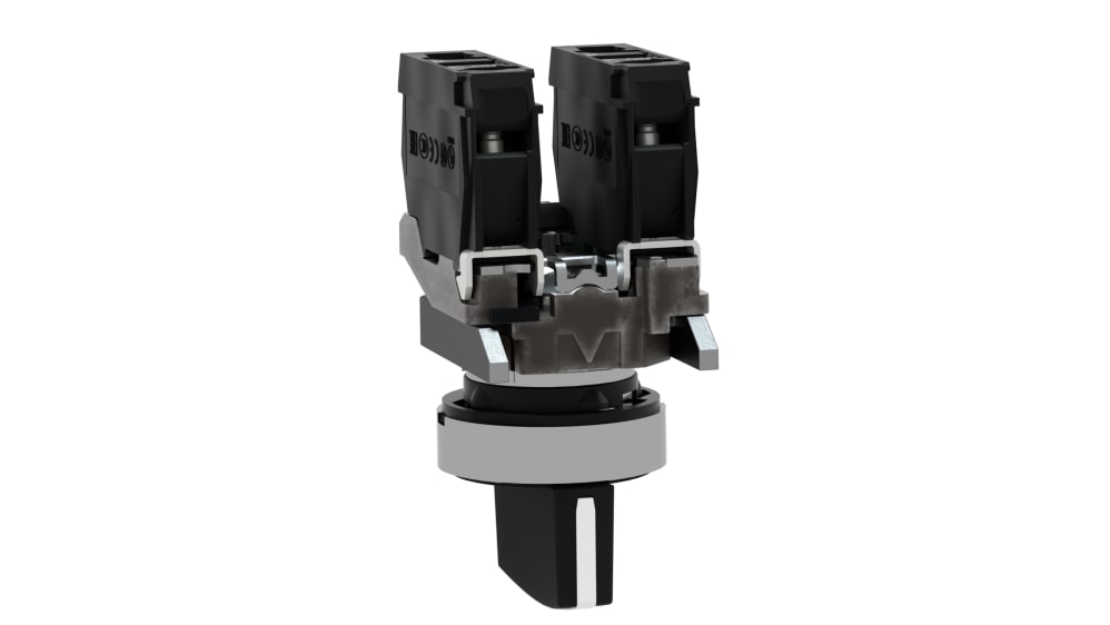 Bouton-poussoir Schneider Electric XB4FA3341 - Blanc, Encastrable, Marqué 1F - Neuf D'origine France